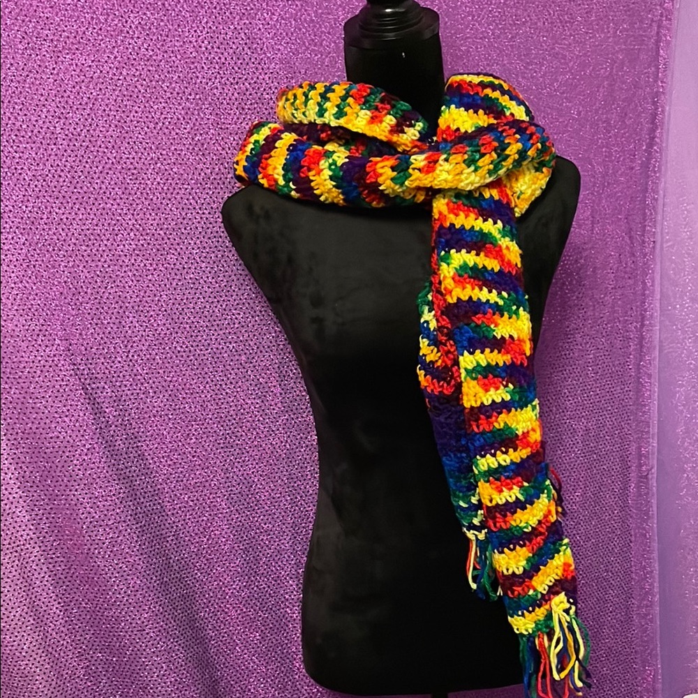 Colorful Crochet Scarf